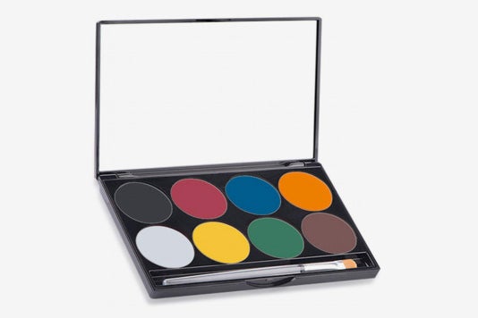 Mehron Makeup Paradise AQ Face & Body Paint 8-Color Palette.